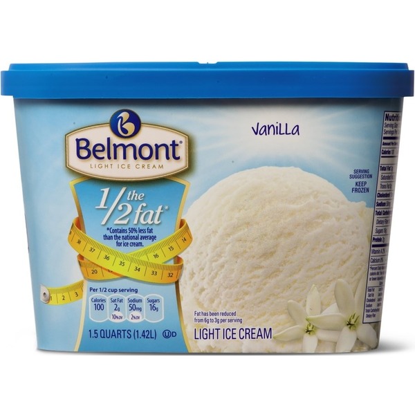 Belmont Vanilla Low Fat Ice Cream