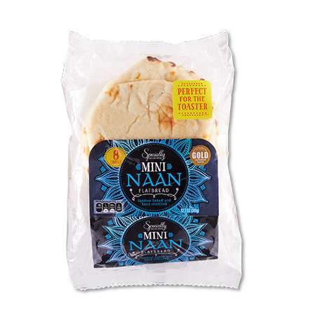 Specially selected mini naan