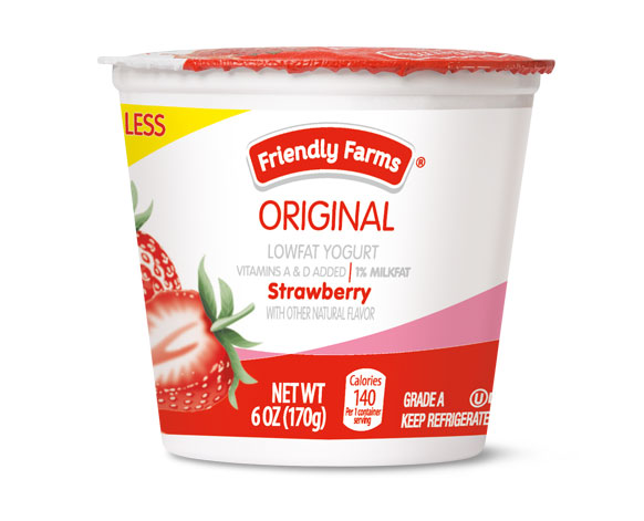 Friendly Farms Original Strawberry lowfat Yogurt