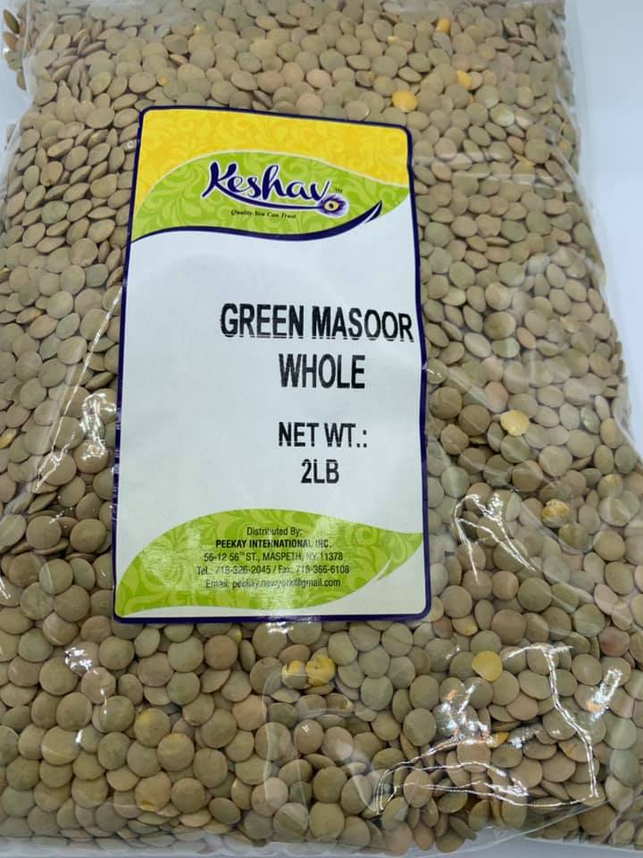 Keshav Green Masoor Whole